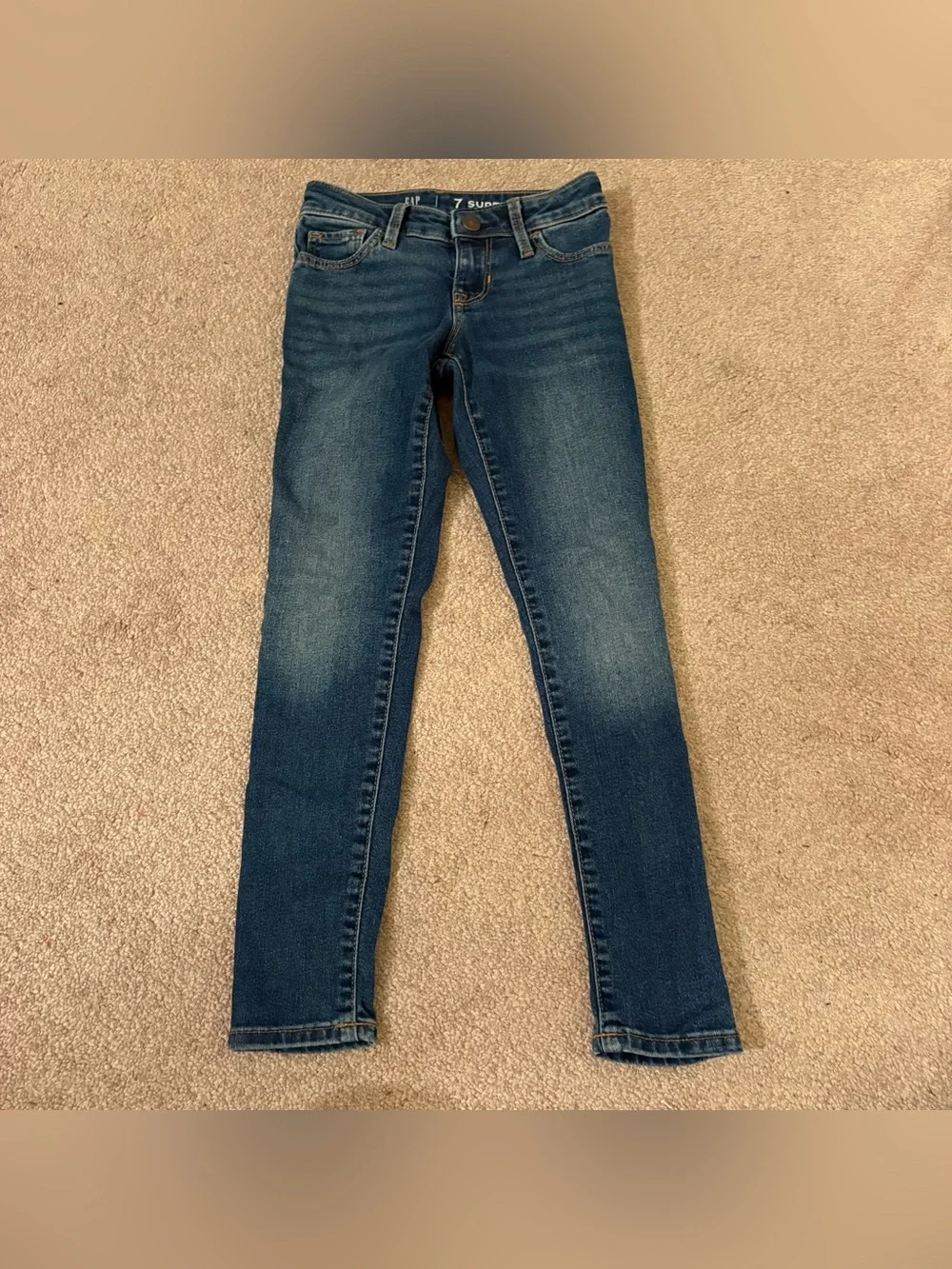 GAP kids size 7 slim Dark Blue super Skinny Jeans